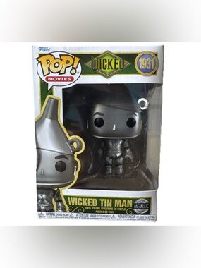 Funko Pop Wicked Tin Man #1931 Metallic Movies Collectible Vinyl Figure New